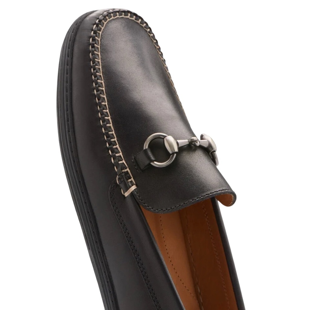 PETER MILLAR • Kiely Black Leather Driving Moccasin Loafers Made In Brazil - Picture 4 of 7